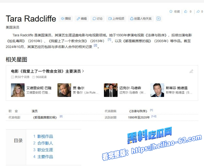 美国女星塔拉拉德克利夫蛇蝎美人裸体性爱太劲爆1