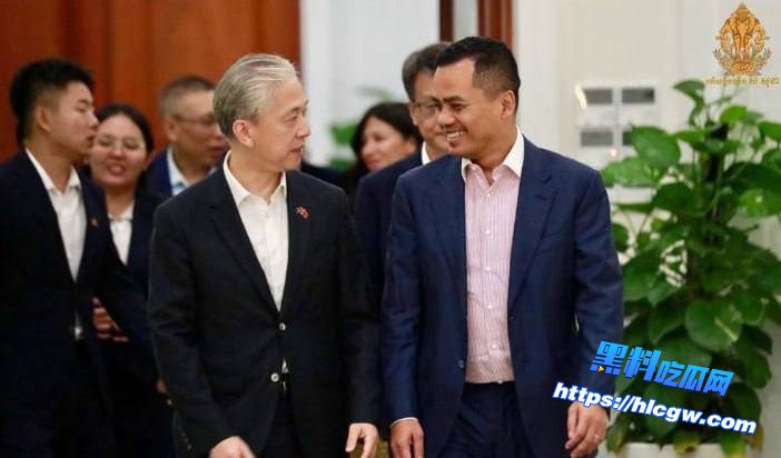 苏速卡会见中国大使汪文斌，商讨柬中打击电诈执法合作01