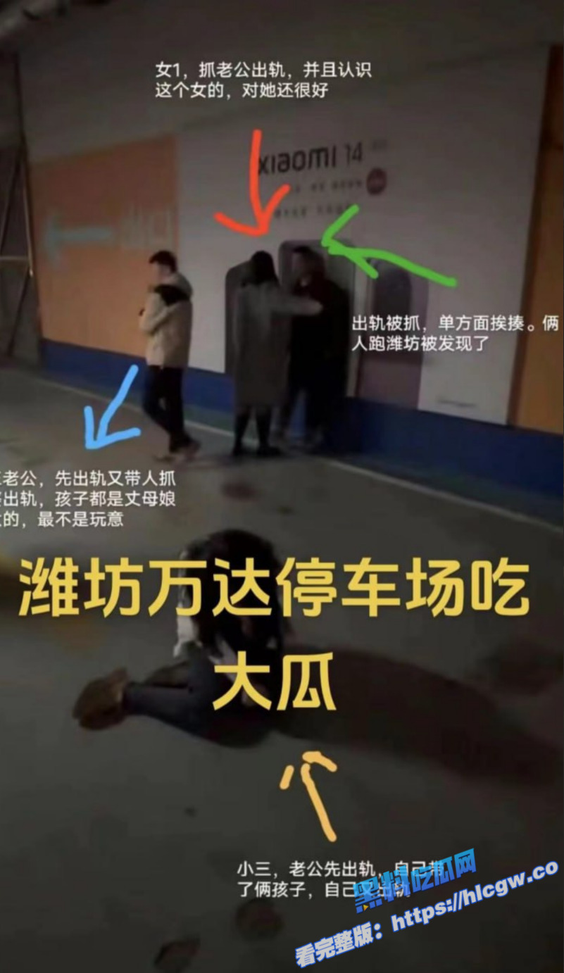 捉奸现场！潍坊万达地下车库捉奸 看这个关系真的是把CPU都干冒烟了！图1