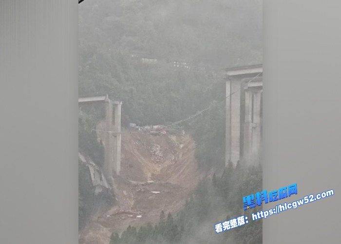 厦蓉高速(贵州三都段千秋大桥发生部分坍塌货车司机直接悬挂悬崖死里逃生 图7 厦蓉高速(贵州三都段千秋大桥发生部分坍塌货车司机直接悬挂悬崖死里逃生 图7