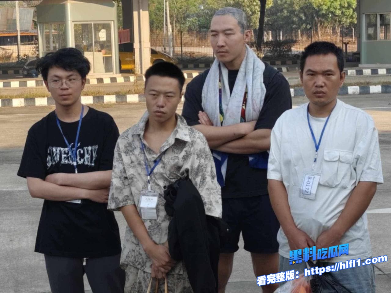 缅甸新闻：昨天450名中国公民从妙瓦底遣返泰国的特写照片 图1