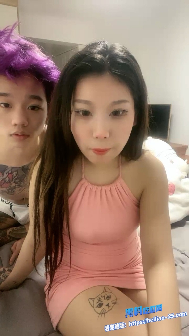 玫瑰纹身精神小妹被紫毛花臂精神小伙狂操传教士后入激情啪啪小穴超大适合小屌早泄男 3