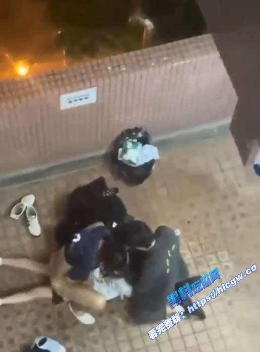 真实偷拍！香港屋苑平台3P性爱派对 女孩趴地上 前后夹击爽到停不下来！2