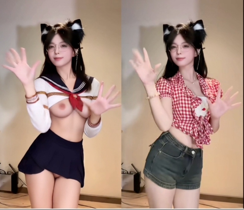 AI脱衣裸舞青春甜妹JK制服2