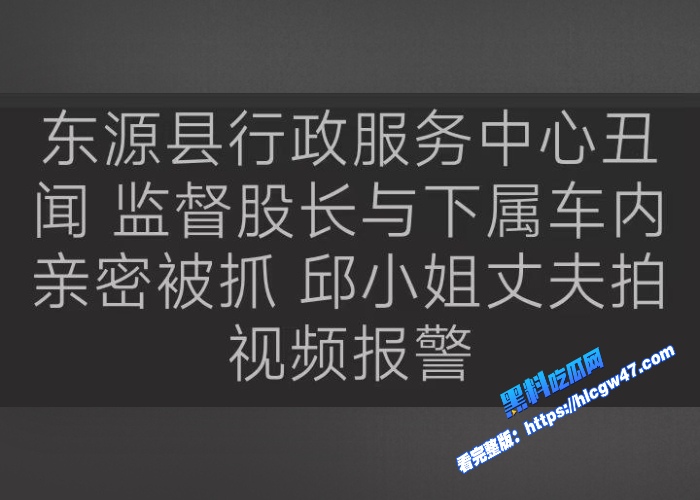 东源县政服务中心丘佩佩婚内出轨上司车震视频惨遭曝光被老公当场抓奸 图6WH700x500px