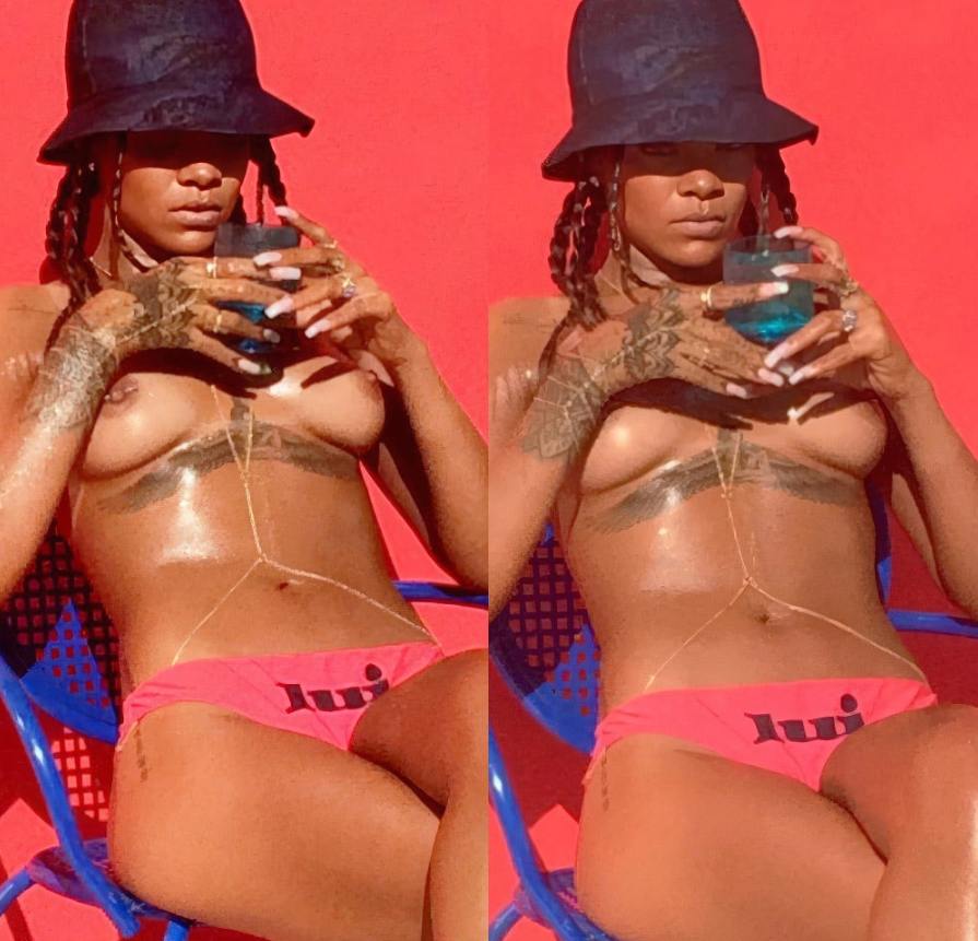 美国天后 顶级黑美人 蕾哈娜 (Rihanna) 出道至今所有裸体及做爱视频整理（合集版）蕾哈娜奶头有乳钉！图52