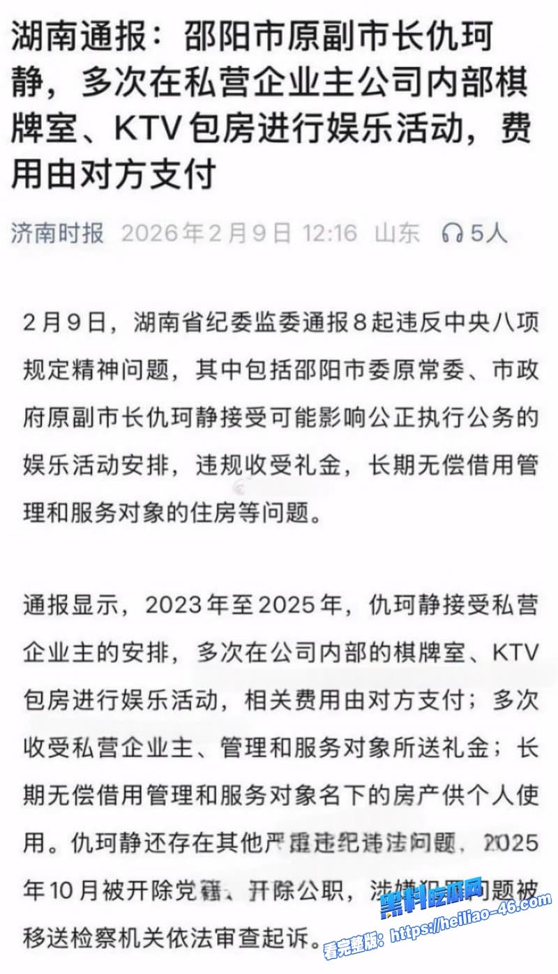湖南邵阳最美副市长仇珂静被开除党籍移送检察院权色交易包养男模丑闻曝光 12