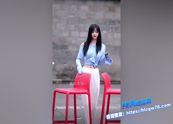 抖音街拍网红兰兰鹿鹿下海外围视频曝光完美露脸白天是街拍女神晚上下海外围挨炮反差婊暴露无疑 图2