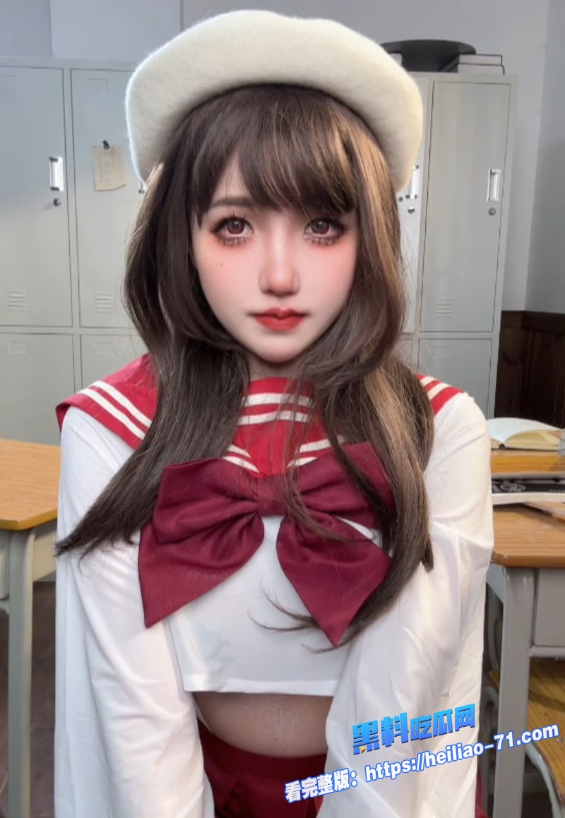 COS届软妹女神阿薰kaOri虎女学生教室写真大秀1