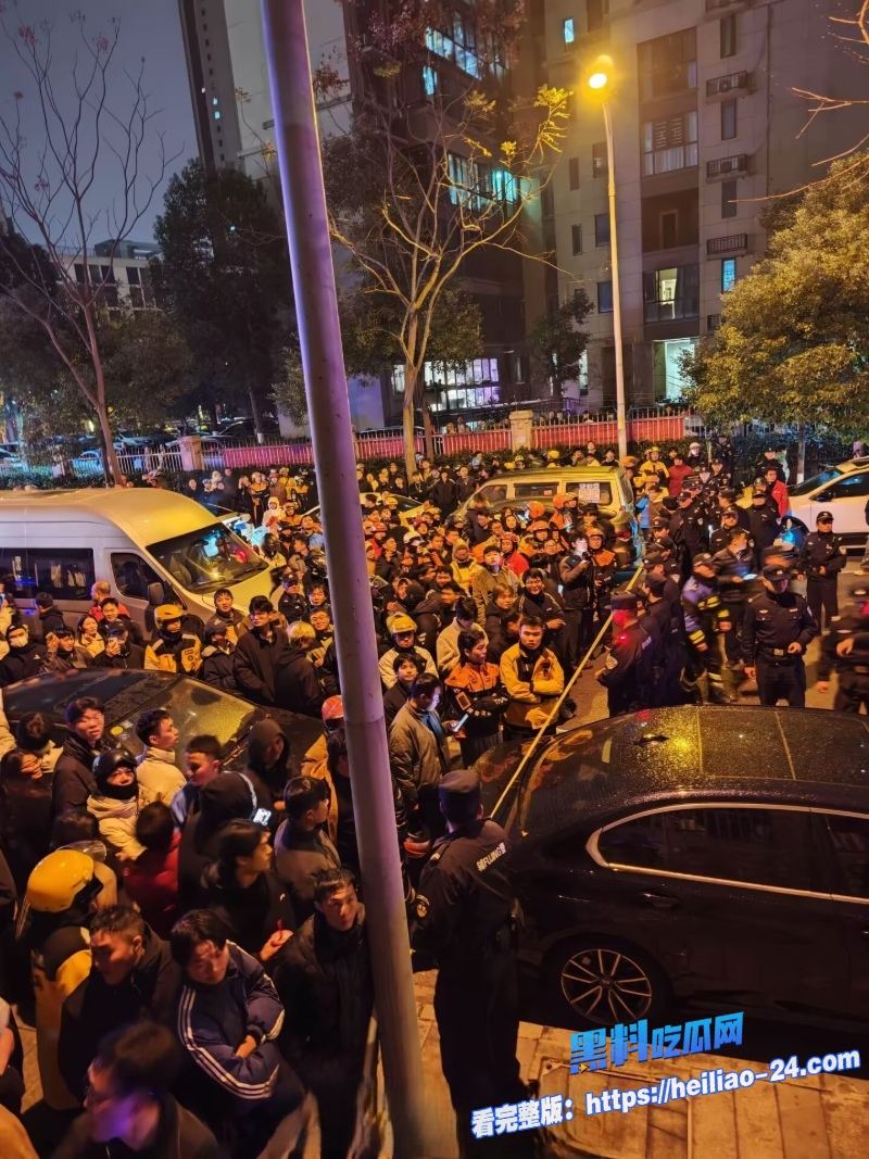 长沙外卖事件长沙合能璞丽小区物业双标激怒骑手千人大军鸣笛抗议现场视频流出太燃了 8