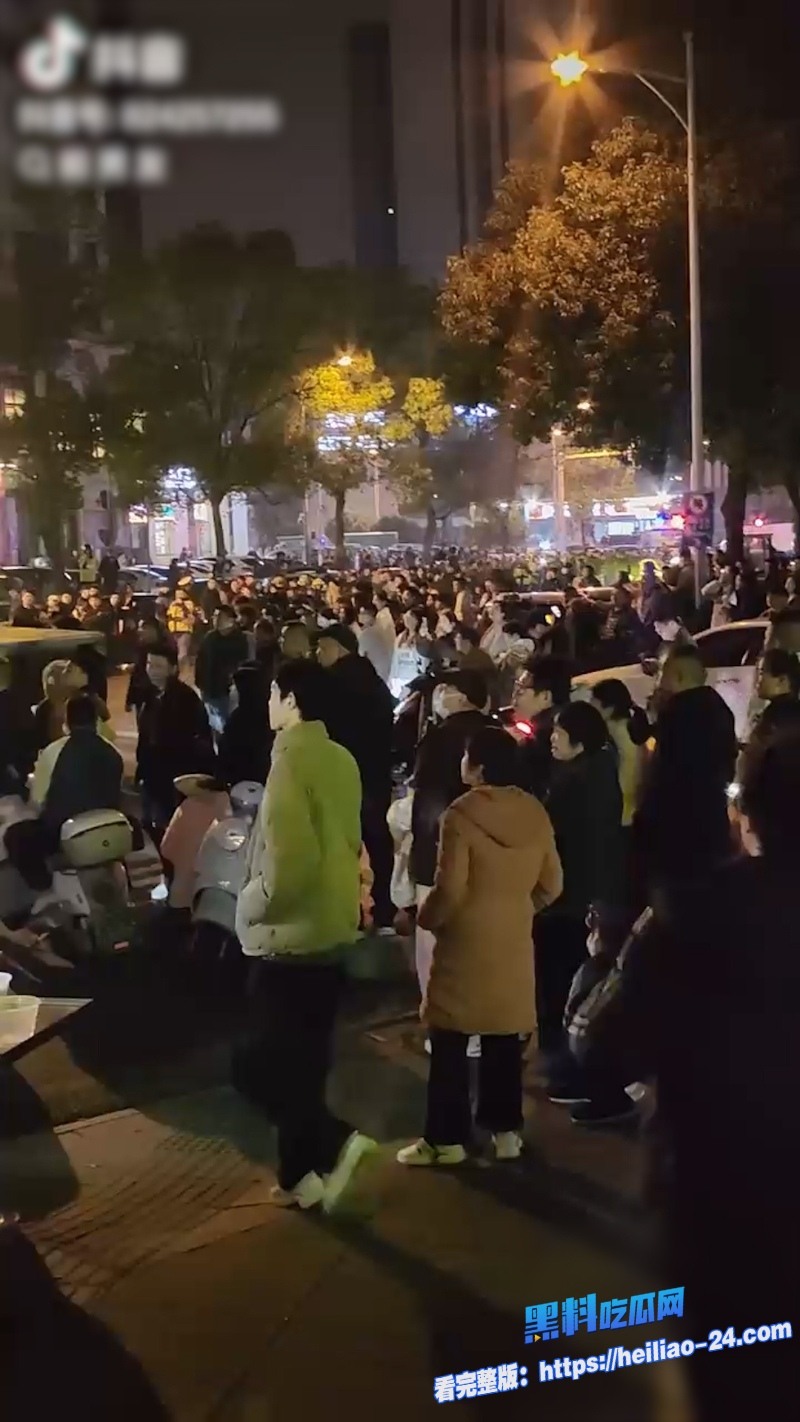 长沙外卖事件长沙合能璞丽小区物业双标激怒骑手千人大军鸣笛抗议现场视频流出太燃了 14