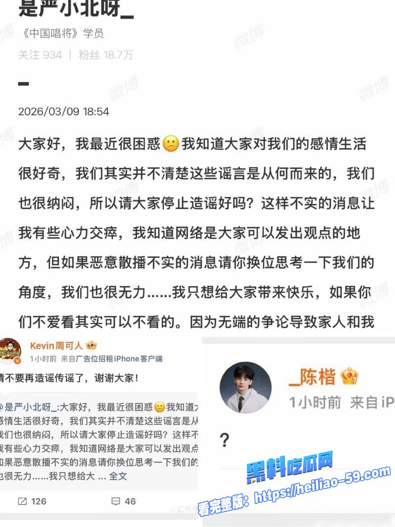 音乐剧演员严小北高调宣传315真爱经得起打假17