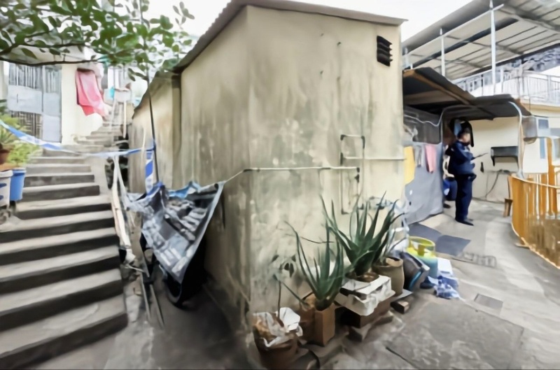 香港屯门六旬汉头部遭钝器击毙致死4