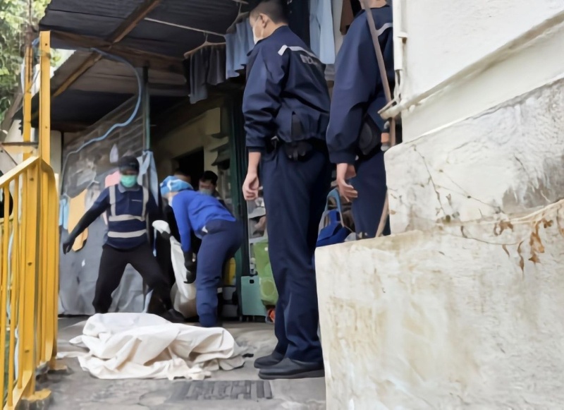 香港屯门六旬汉头部遭钝器击毙致死8