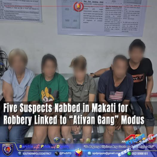 马卡蒂市抢劫案中五名嫌犯落网，涉嫌“阿替凡帮”作案手法01