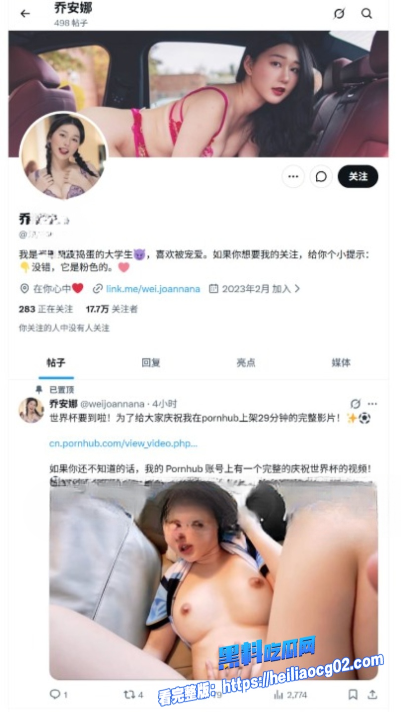 推特网红乔安娜1