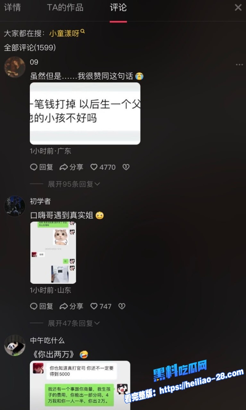 江南第一深情童锦程被捞女小童漾呀设局生下孩子万字长文索要220万天价抚养费17