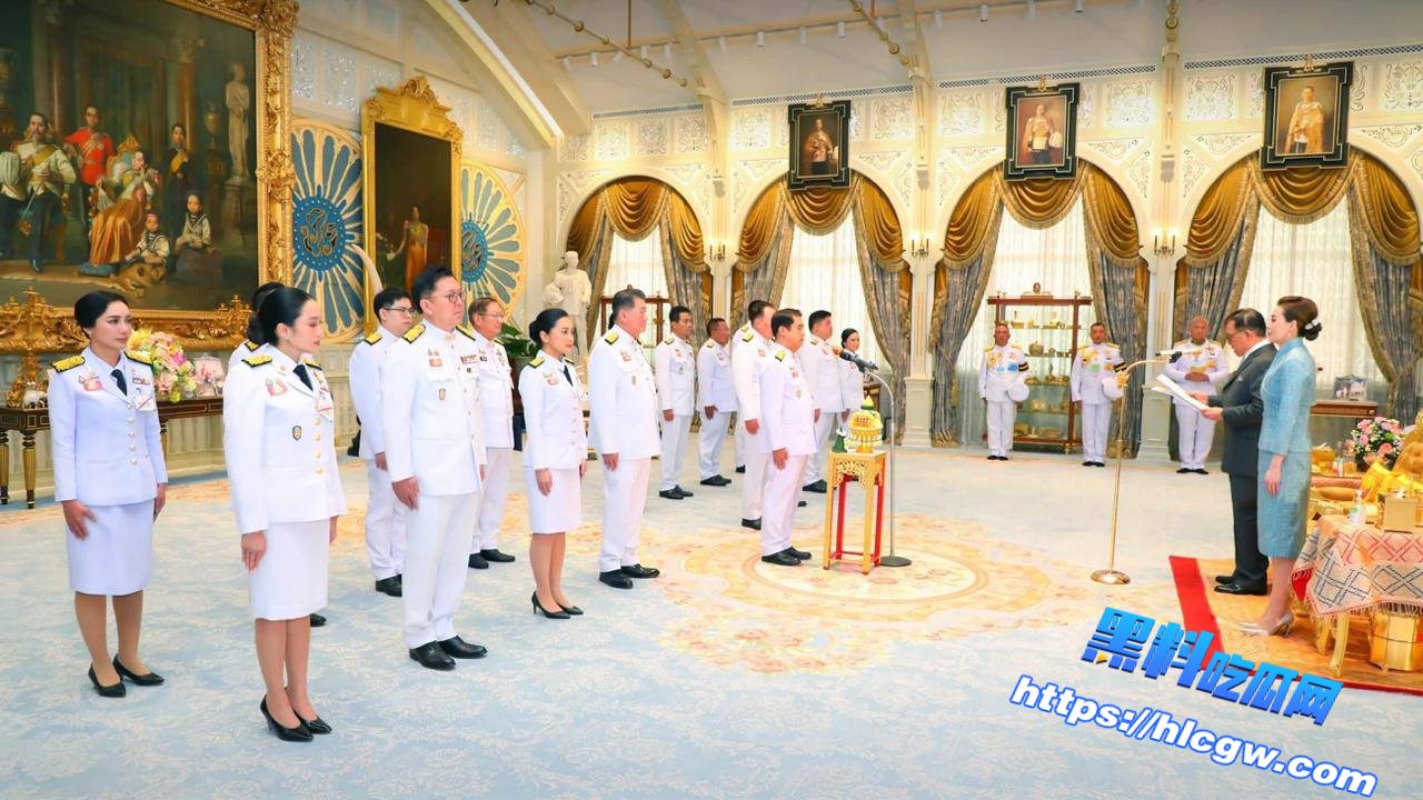 泰国新内阁成员宣誓就职01