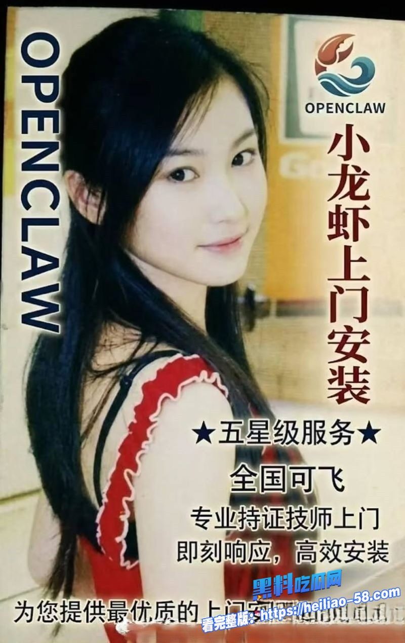 OpenClaw上门安装黑幕升级美女工程师2小时1200元全国捞金5