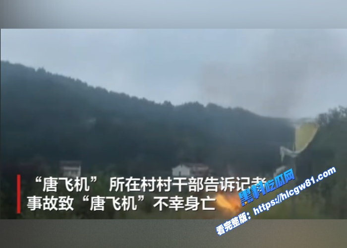 四川剑阁县网红唐飞机驾驶超轻型飞机直播时坠机回放曝光画面显示飞机突然失去控制坠落随后起火燃 图6 四川剑阁县网红唐飞机驾驶超轻型飞机直播时坠机回放曝光画面显示飞机突然失去控制坠落随后起火燃 图6