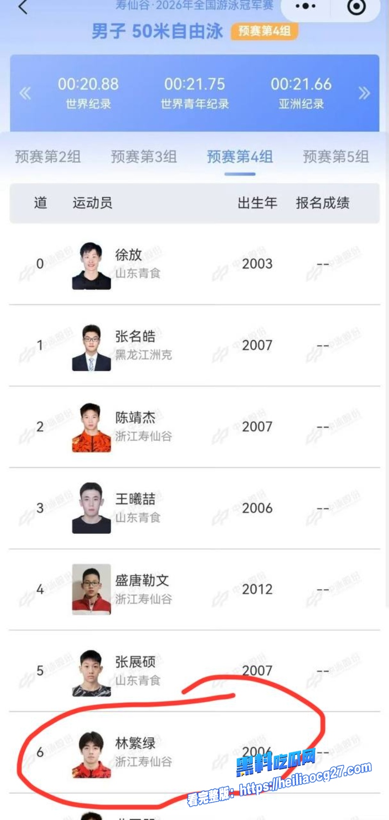 中国游泳运动员林繁绿11