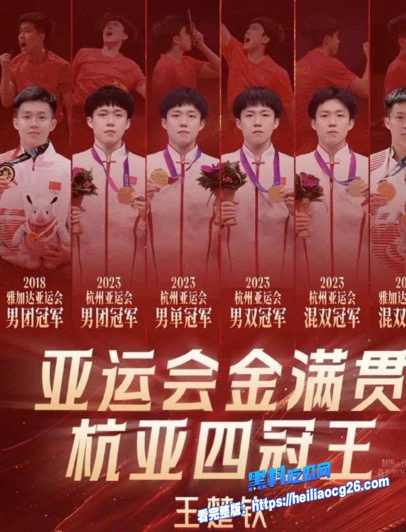 世界乒乓球冠军王楚钦6