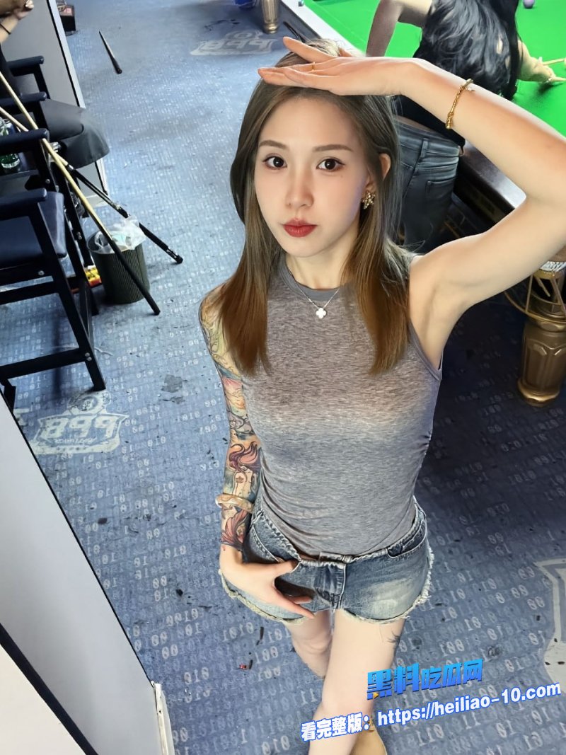 浙江杭州纹身母狗程思余花臂纹身尽显性感 5