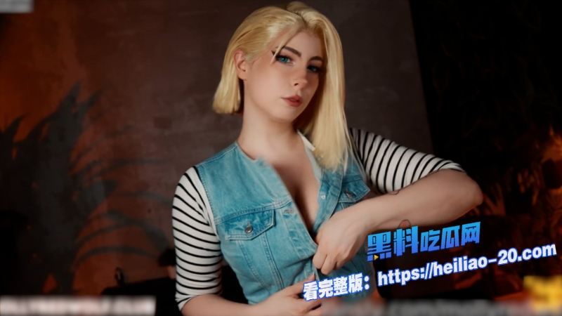 推特俄罗斯博主MollyredwolfCosplay龙珠拉姿丽金短发造型完美还原人造人Android18号 7