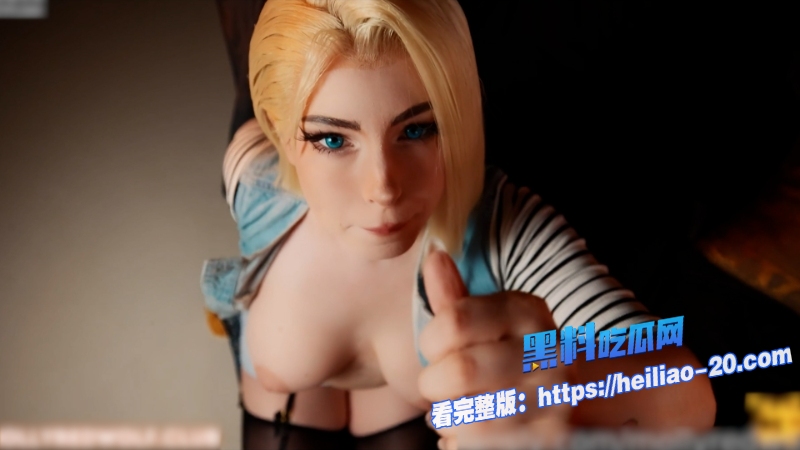 推特俄罗斯博主MollyredwolfCosplay龙珠拉姿丽金短发造型完美还原人造人Android18号 8