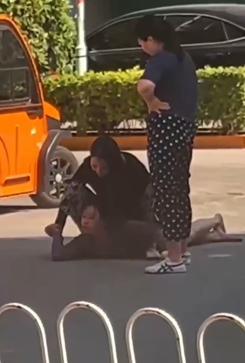 正妻在闹市马路上怒撕小三!按地猛摩擦拽头发撕衣服太解气 正妻在闹市马路上怒撕小三!按地猛摩擦拽头发撕衣服太解气