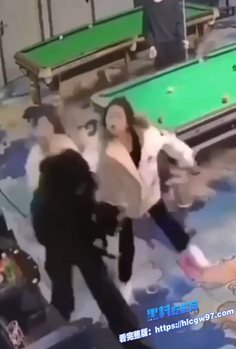 抖音万人求暴躁国服刀妹两女子台球厅持双刀砍翻一名女生下手超狠都给整毁容了远离精神小妹4