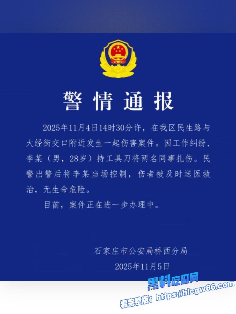 河北石家庄美团外卖小哥当街怒捅站长17