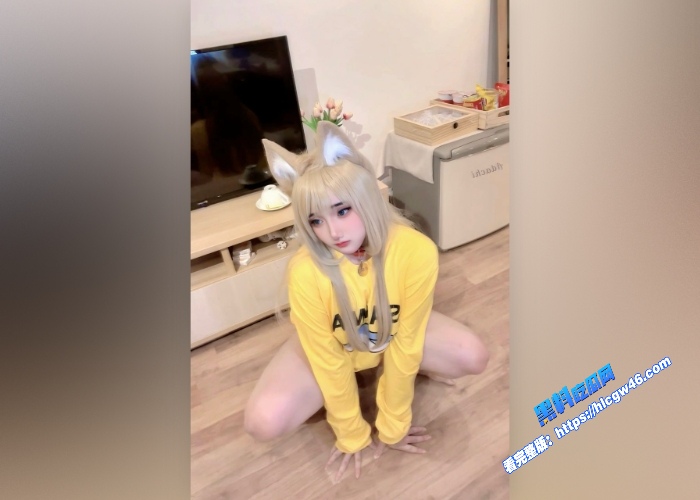 绝顶巨乳网黄nyanchan2k3丰乳肥臀肉感女神cos黄豆粉带着肛塞上下骑乘假屌骚气十足 图4WH700x500px