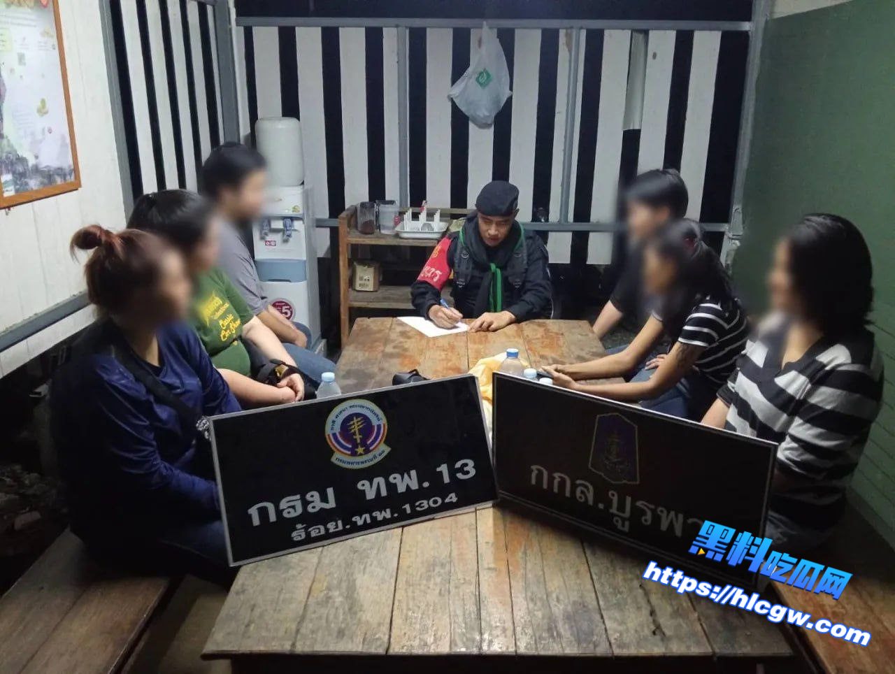 6名泰国人偷渡回赌场被抓01