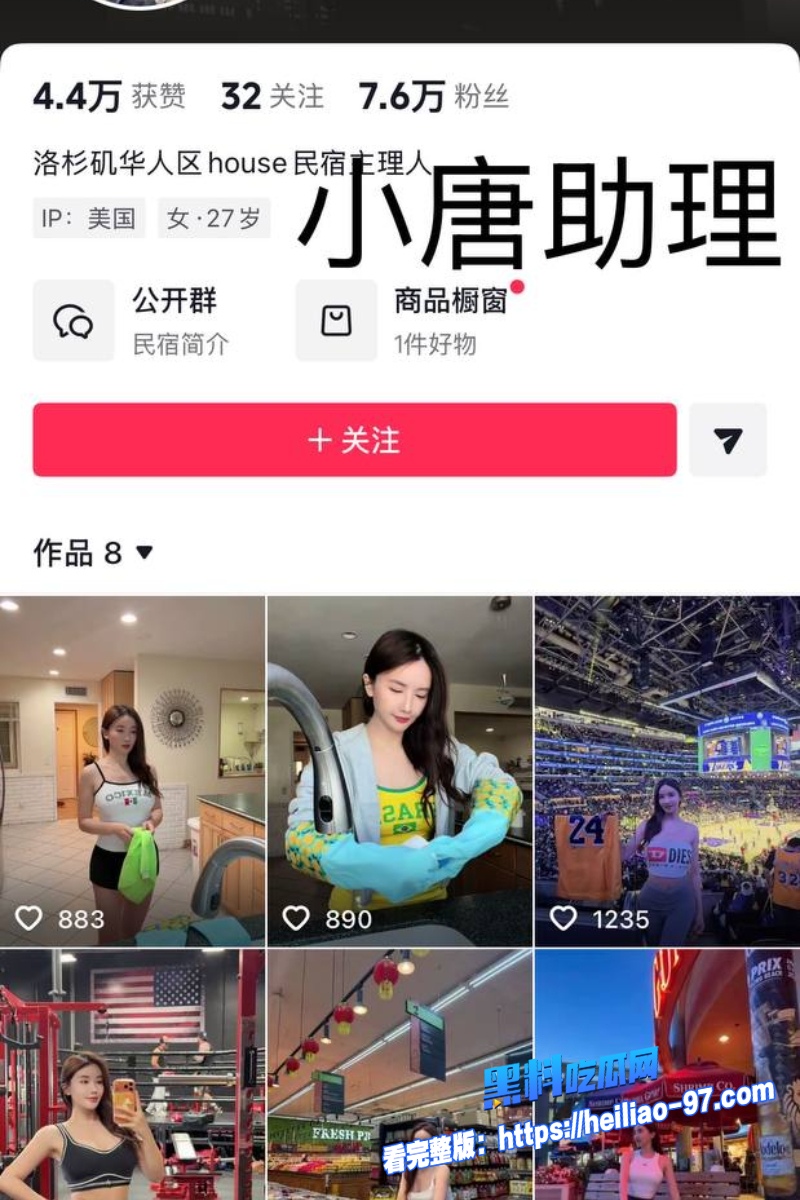 洛杉矶华人网红小唐酱香饼6