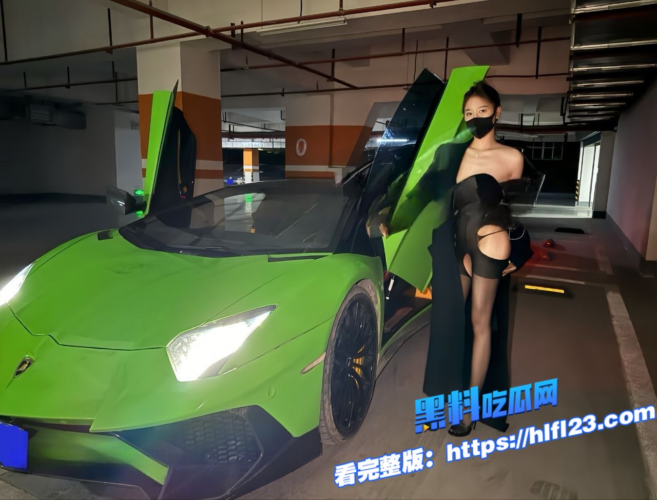 抖音百万博主 阿曼 为了座上在富二代兰博基尼 自拍自慰视频做敲门砖！图3