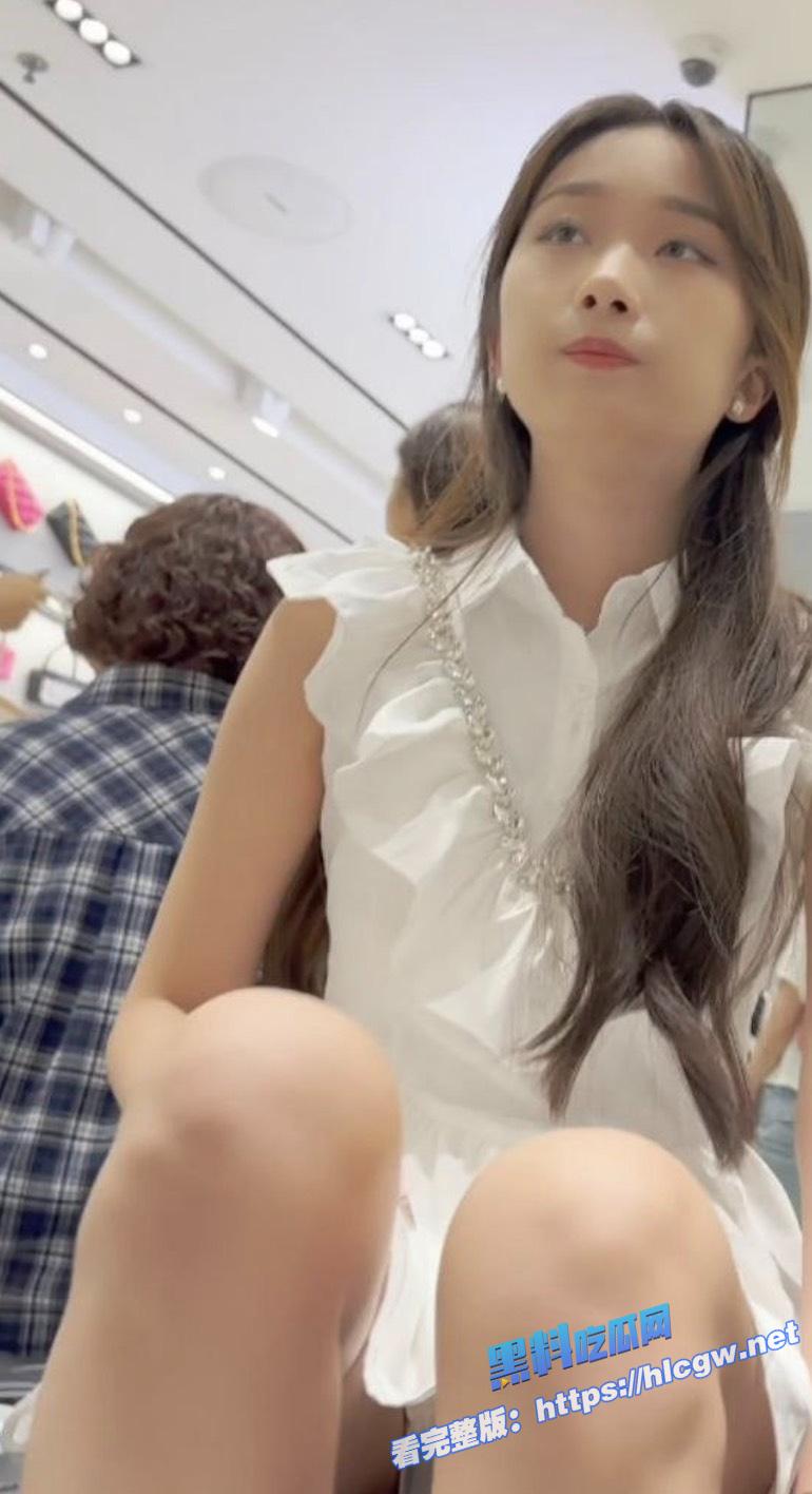 商场连衣裙美女1