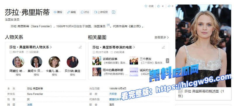 法国高颜值女星莎拉·弗里斯蒂 1 法国高颜值女星莎拉·弗里斯蒂 1