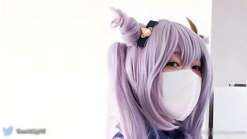 cosplay 刻晴宝贝 认你口交足交上位后入 柚子猫 封面