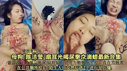 硬核重口调教母狗陈洁莹扇耳光喝尿拳交滴蜡多人群p超刺激 封面
