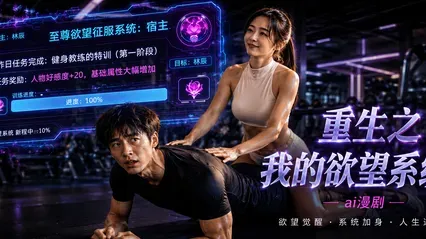 重生之我的欲望系统 AI漫剧 极品校花抵挡不住诱惑 健身房直接被抱起猛插入干 封面