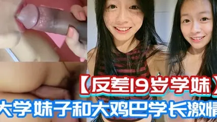 反差19岁学妹岭东科19岁漂亮大学妹子和大鸡巴学长激情啪啪被流出 全集 封面