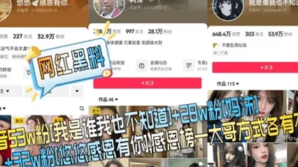 网红黑料抖音53w粉我是谁我也不知道28w粉妈沫32w粉悠悠感恩有你感恩榜一大哥方式各有不同 全集 封面