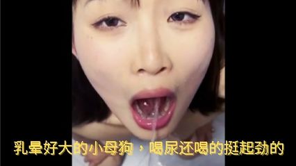 调教骚货小母狗，喝尿还喝的挺起劲的，这么骚的贱货想被操又摆出这勾人的淫荡眼神 封面
