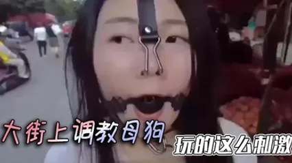 大街上调教母狗，玩的这么刺激 全集 封面