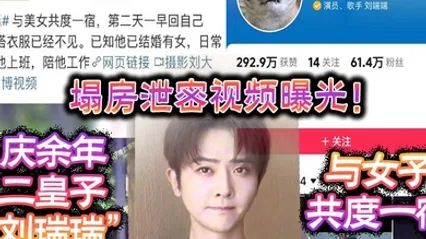 塌房泄密视频曝光庆余年二皇子刘瑞瑞与女子共度一宿酒店啪啪视频曝光 全集 封面