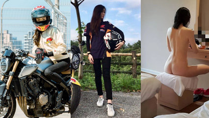 流出反差颜值最近比较火的超高颜值 爱骑重机的美女 喜欢跨骑着男人狂放摇动 封面