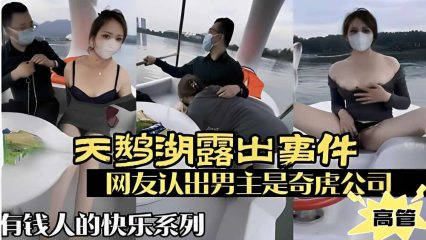 天鹅湖露出事件，网友认出男主是奇虎公司高管，有钱人的快乐系列 封面