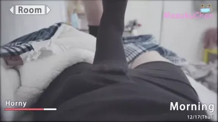 POV游戏介面爆操学校制服小妹妹,香气长袜足交,楚楚可怜口交,插入射精满满 封面