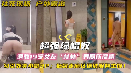超强绿帽奴调教19岁女友 林林 男厕所灌精 酒店走廊草逼 封面